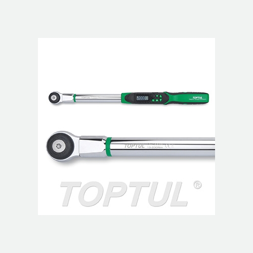 Toptul Digital Torque Wrench with Reversible Ratchet Insert Tool