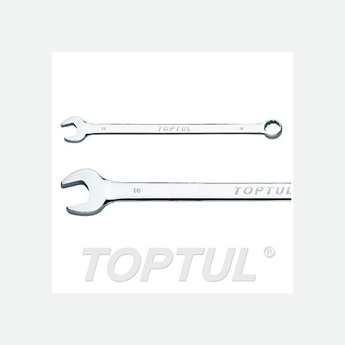 Toptul Extra Long Combination Wrench 15° Offset - METRIC (Mirror Polished)