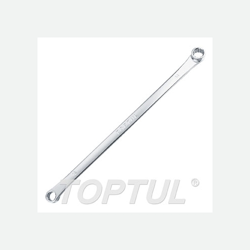 Toptul Flat Type Extra-Long Double Ring Wrench (Satin Chrome Finished)
