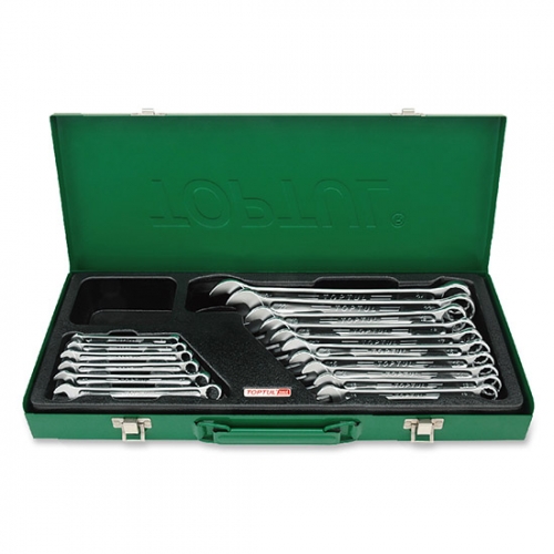 Toptul 15° Offset Hi-Performance Combination Wrench Set - METRIC