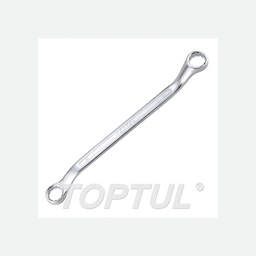 Toptul Double Ring Wrench 45° Offset - METRIC (Satin Chrome Finished)