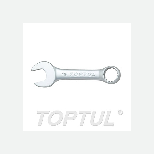 Toptul Midget Combination Wrench 15° Offset - METRIC (Satin Chrome Finished)