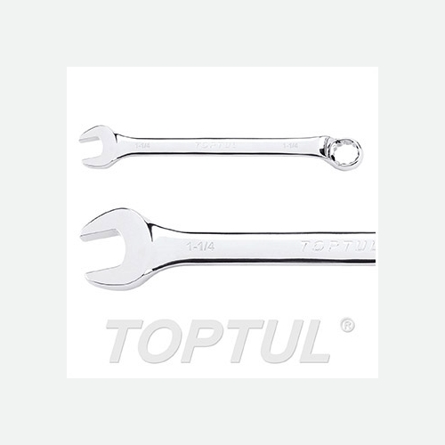 Toptul Standard Combination Wrench 75° Offset - SAE (Satin Chrome Finished)