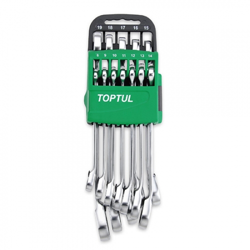 Toptul Pro-Series Reversible Ratchet Combination Wrench Set - STORAGE RACK