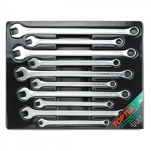 Toptul 15° Offset Extra Long Combination Wrench Set - TRAY