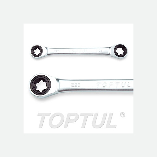 Toptul Flexible Ratchet Double Ring Wrench