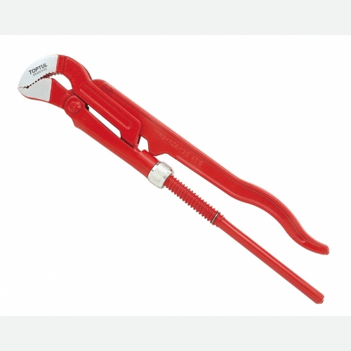 Toptul Pipe Wrench (45° Swedish model pipe wrench with S-shaped jaw)