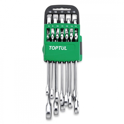 Toptul Pro-Series Ratchet Combination Wrench Set - STORAGE RACK