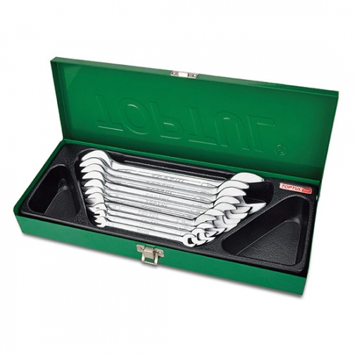 TOPTUL Double Open End Wrench Set - METAL BOX
