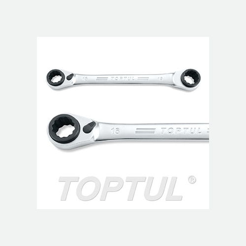 Toptul Pro-Series 4-In-1 Ratchet Double Ring Wrench