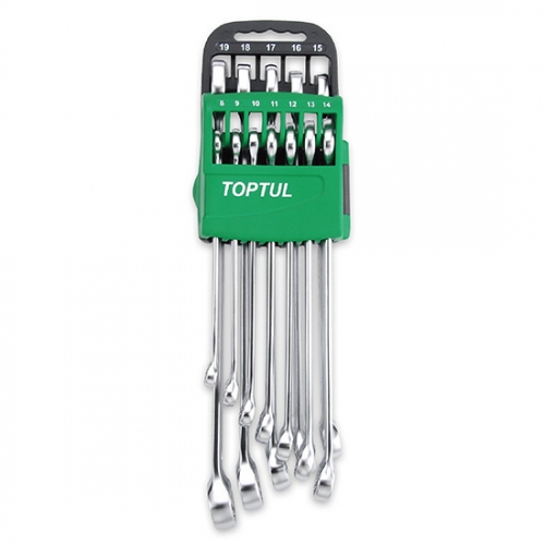 Toptul 15° Offset Long Combination Wrench Set - STORAGE RACK