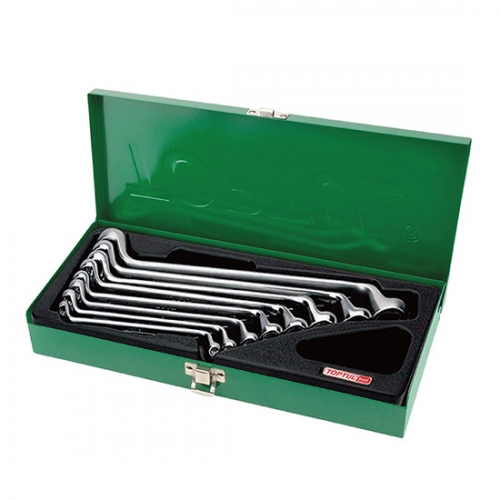 Toptul 75° Offset Double Ring Wrench Set - METAL BOX