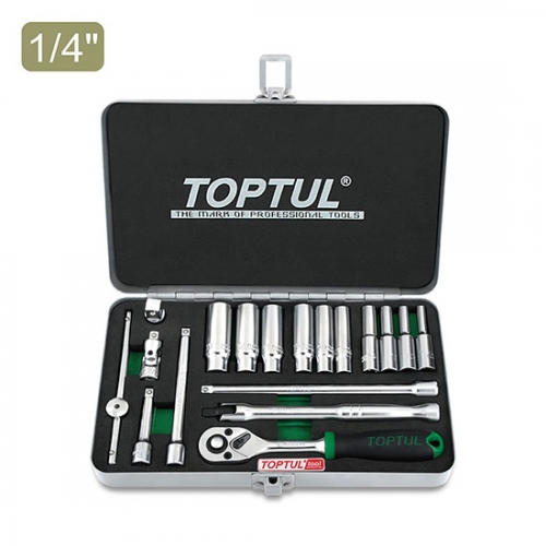 Toptul 18PCS 1/4