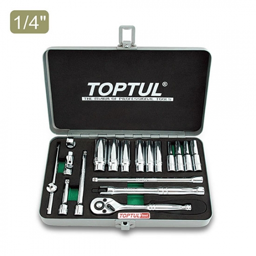 Toptul 18PCS 1/4