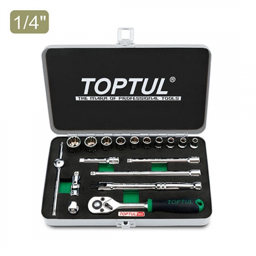 Toptul 18PCS 1/4