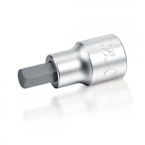 Toptul Hex Bit Sockets - METRIC (Satin Chrome Finished)