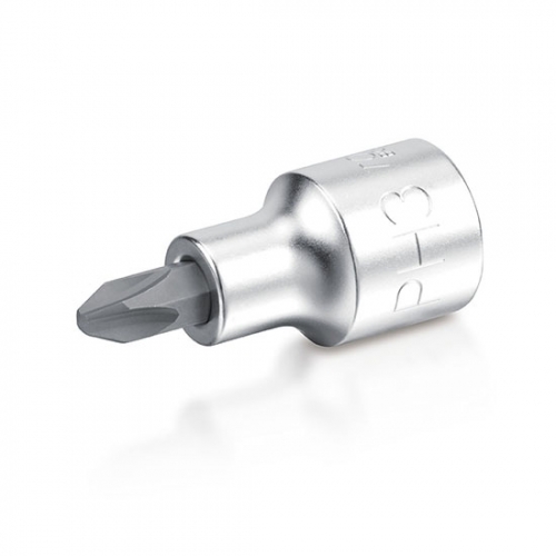 Toptul Phillips Bit Sockets (Satin Chrome Finished)