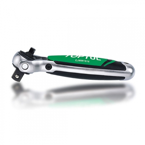 Toptul Stubby Swivel-Head Ratchet with Dual Drives