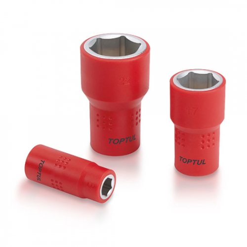 Toptul VDE Insulated 6PT Flank Sockets