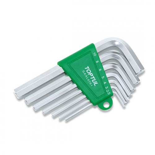 Toptul 7PCS Short Type Hex Key Wrench Set