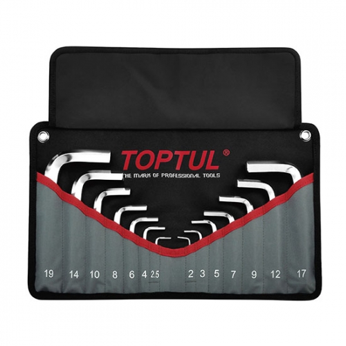 Toptul 11PCS Heavy Duty Extra Long Type Ball Point Hex Key Wrench Set