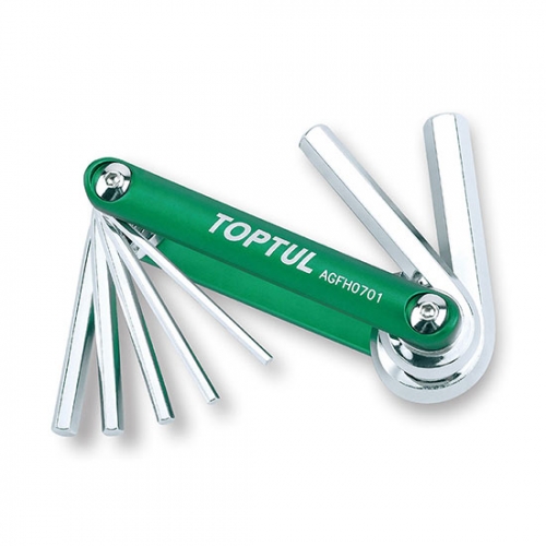 Toptul 7-in-1 Folding Hex Key Se