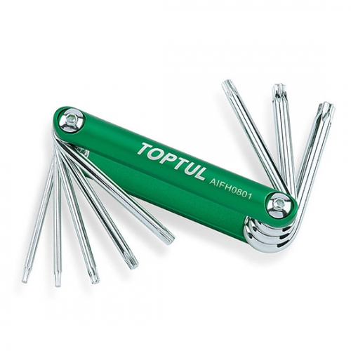 Toptul 8-in-1 Folding Star Key Set 8-in-1 Folding Star Key Set