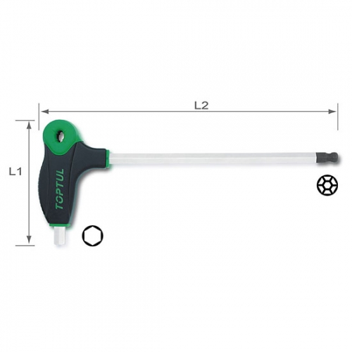 Toptul L-Type Two Way Ball Point & Hex Key Wrench