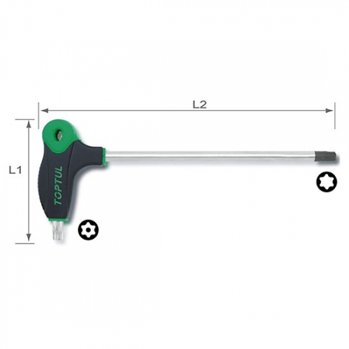 Toptul L-Type Two Way Star & Tamperproof Key Wrench