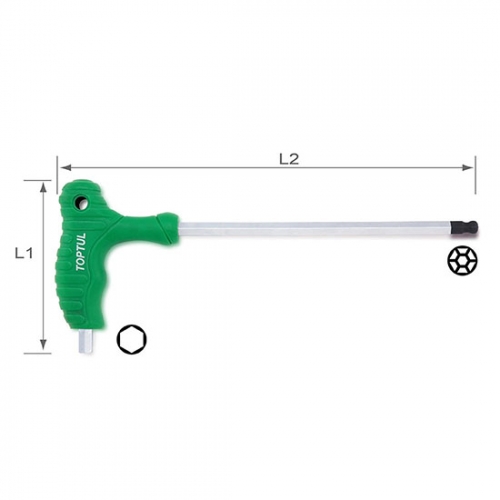 Toptul L-Type Two Way Ball Point & Hex Key Wrench