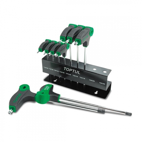 Toptul 9PCS L-Type Two Way Star & Tamperproof Key Wrench Set
