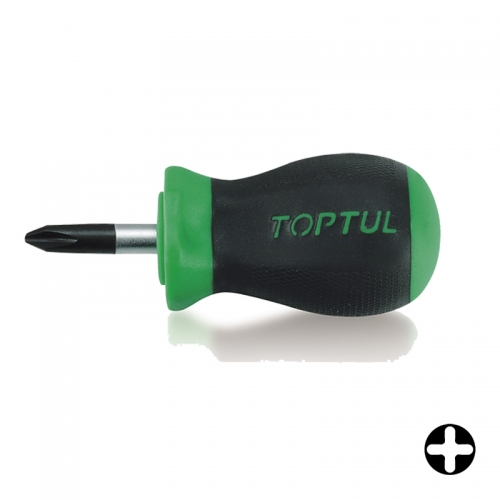 Toptul Stubby Phillips Anti-Slip Screwdrivers