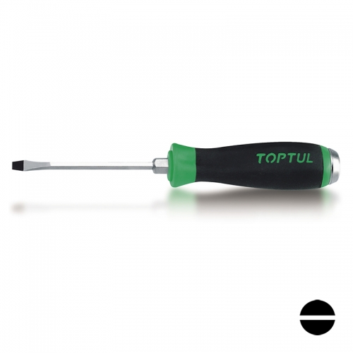 Toptul Go-Thru Slotted Screwdrivers (Hexagon Steel & Hexagon Driver)