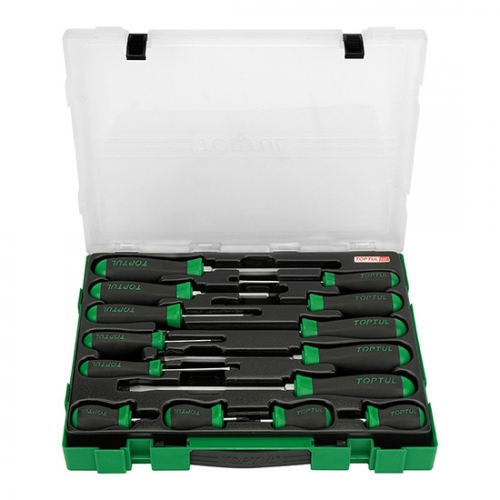 Toptul 14PCS Slotted & Phillips Screwdriver Set