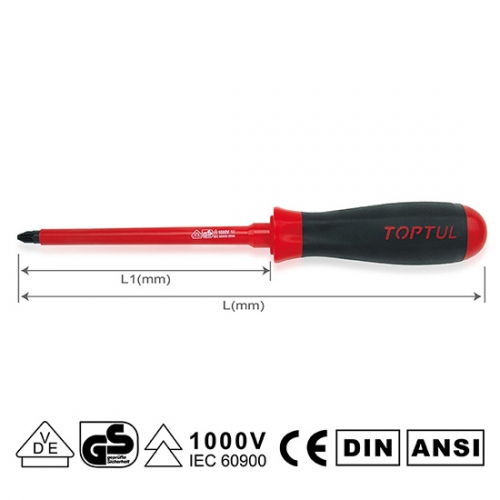 Toptul VDE Insulated Pozidriv Screwdrivers