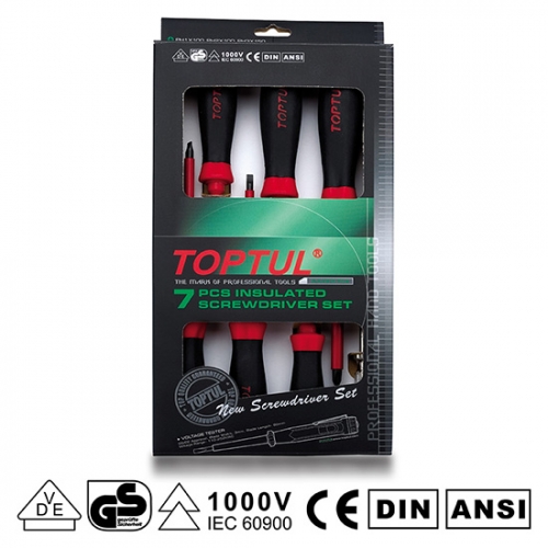 Toptul 7PCS VDE Insulated Screwdriver Set