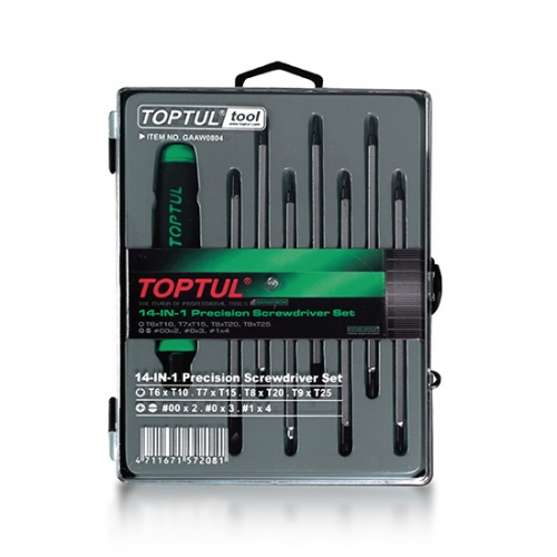 Toptul 8PCS 14-In-1 Precision Screwdriver Set