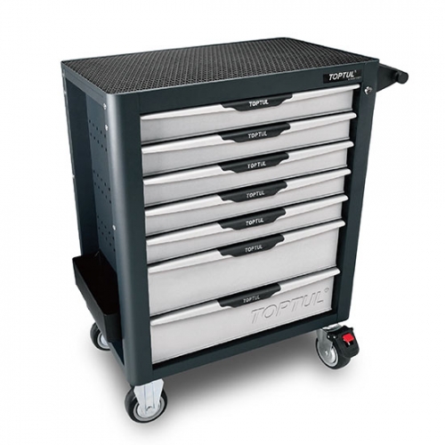 Toptul NEW MODEL - 7-Drawer Mobile Tool Trolley - PRO-PLUS SERIES - GRAY