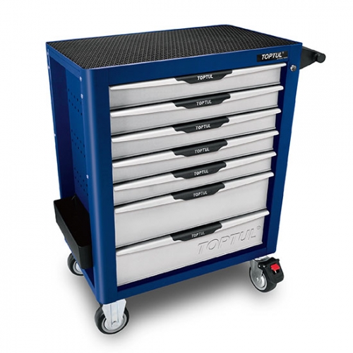 Toptul NEW MODEL - 7-Drawer Mobile Tool Trolley - PRO-PLUS SERIES - BLUE