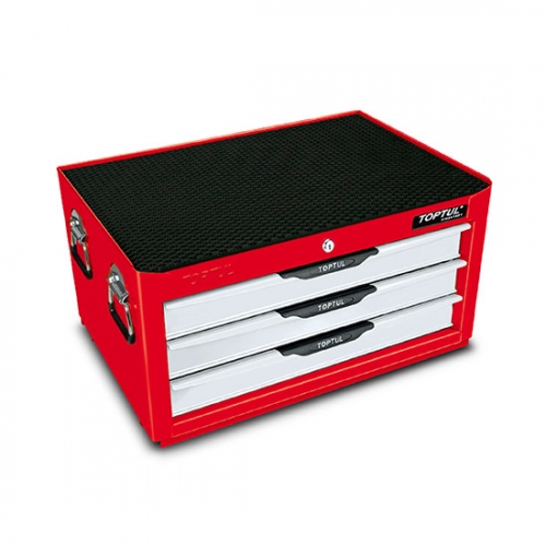 Toptul 3-Drawer Middle Tool Chest - PRO-LINE SERIES - RED