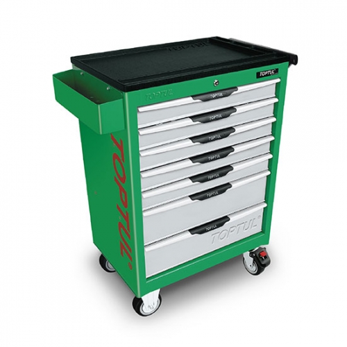 Toptul 7-Drawer Mobile Tool Trolley - PRO-LINE SERIES - GREEN
