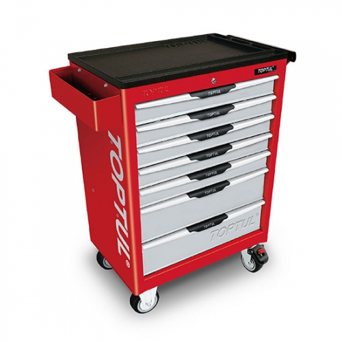 Toptul 7-Drawer Mobile Tool Trolley - PRO-LINE SERIES - RED