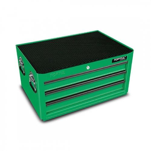 Toptul 3-Drawer Middle Tool Chest - GENERAL SERIES - GREEN