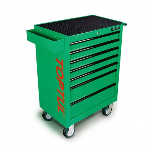 Toptul 7-Drawer Mobile Tool Trolley GENERAL SERIES - GREEN