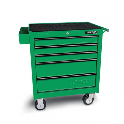 Toptul 5-Drawer Mobile Tool Trolley - GENERAL SERIES - GREEN