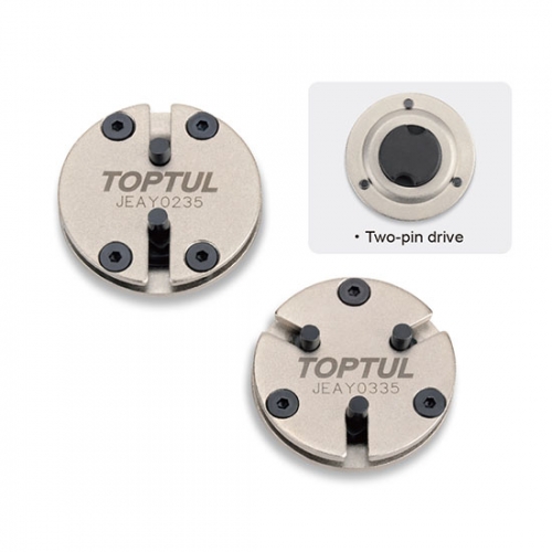 Toptul 2PCS 2&3 Pin Adjustable Brake Piston Wind Back Adapter Set