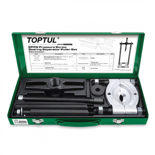 Toptul 8PCS Pressure Screw Bearing Separator Puller Set