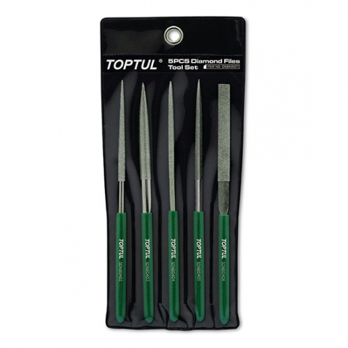 Toptul 5PCS Diamond Needle File Set