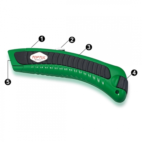 Toptul Heavy Duty Utility Knife With Spare Blade