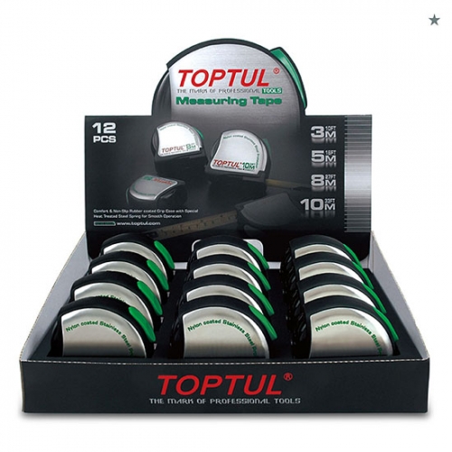 Toptul 12PCS Measuring Tape Set W/Display Box